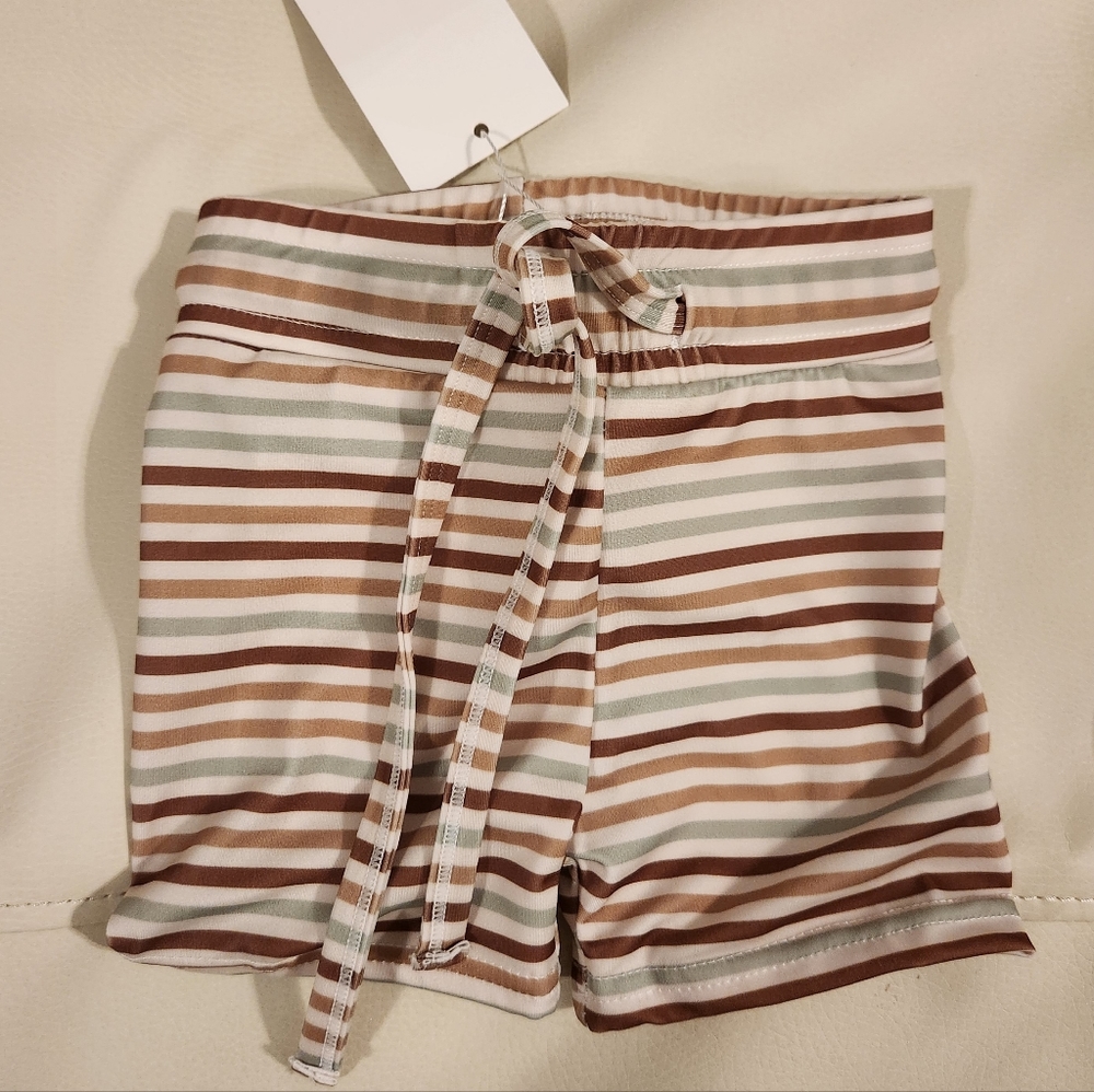 Orcas Lucille NWT Striped Swim Shorts. 2T